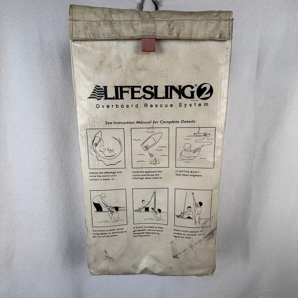 Lifesling Overboard Rescue System Unisex OS White Lifesling2 Storage Bag Marine